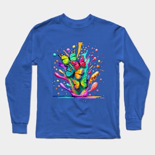 BUTTERFLY ART Long Sleeve T-Shirt